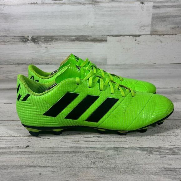 Adidas Mens Nemeziz Messi‎ 18.4 FXG Soccer Cleats Athletic Shoes Green US 13 - Picture 1 of 8